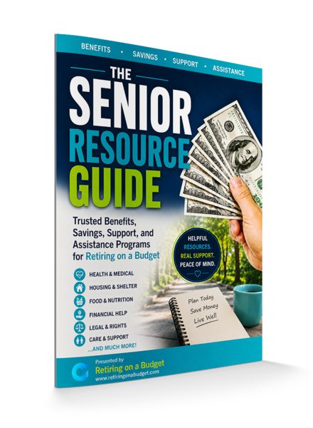 Senior Resource Guide eBook Free Retiring on a Budget e-book cover